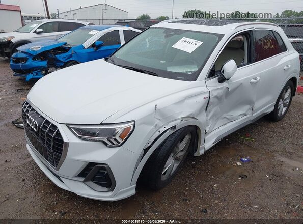 WA1EECF37L1071814 2020 AUDI Q3 White Вид спереду