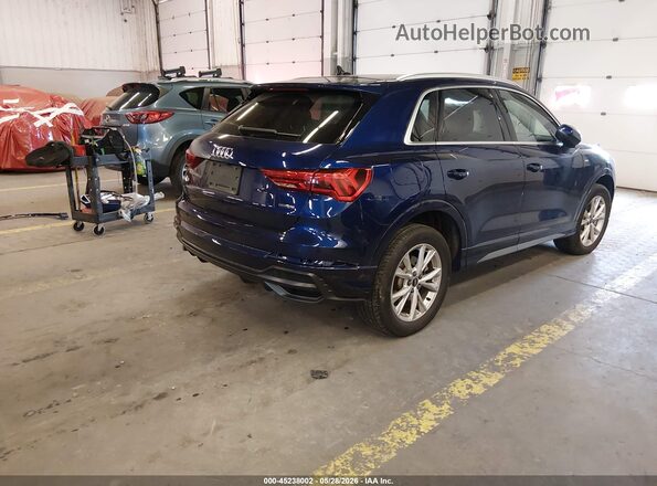WA1EECF37M1020699 2021 AUDI Q3 Blue Rear right