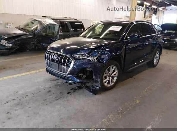 WA1EECF37M1020699 2021 AUDI Q3 Blue Front left