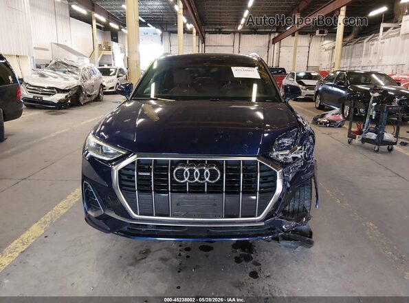 WA1EECF37M1020699 2021 AUDI Q3 Blue Rear interior view