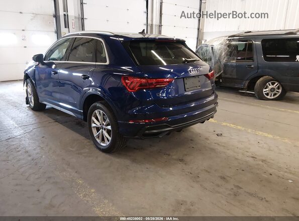 WA1EECF37M1020699 2021 AUDI Q3 Blue Rear left