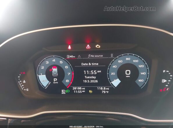 WA1EECF38R1033940 2024 AUDI Q3 Dark Blue Widok tylnych siedzeń