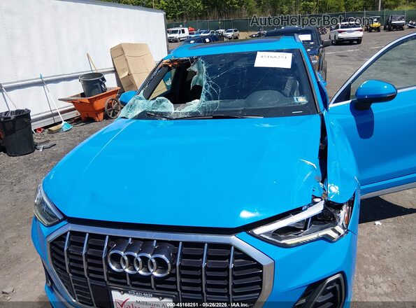WA1EECF39L1104053 2020 AUDI Q3 Blue Vista frontal