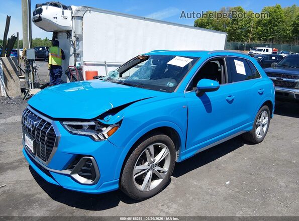WA1EECF39L1104053 2020 AUDI Q3 Blue Vista tres cuartos delantera izquierda