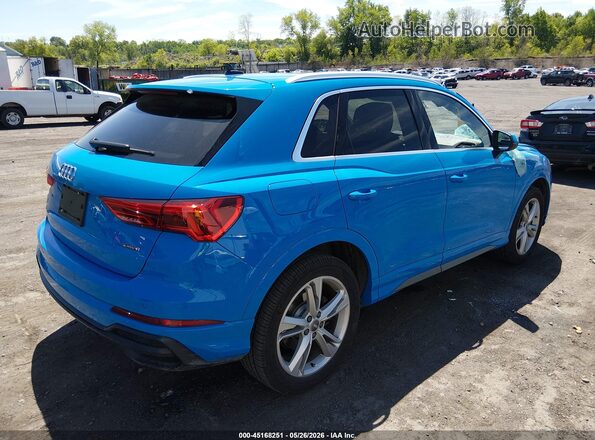WA1EECF39L1104053 2020 AUDI Q3 Blue Trasero derecho