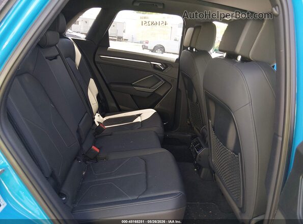 WA1EECF39L1104053 2020 AUDI Q3 Blue Vista de la etiqueta del VIN