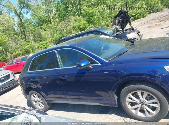 WA1EECF3XN1027244 2022 AUDI Q3 Blue Rear interior view