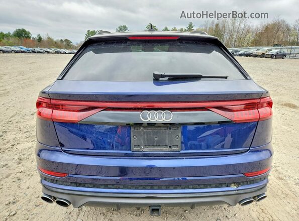 WA1EVAF10MD038057 2021 AUDI Q8 Blue უკანა ხედი