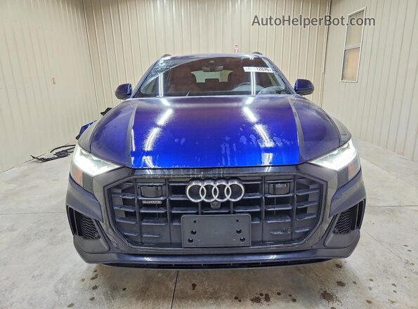 WA1EVAF11MD019758 2021 AUDI Q8 Blue წინა ხედი