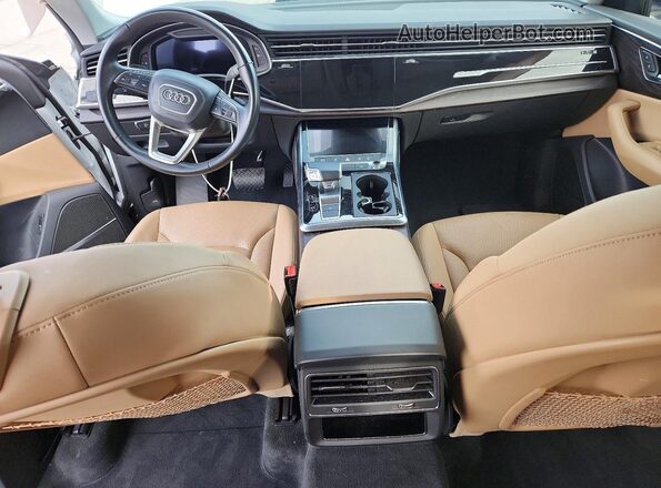 WA1EVAF18MD012905 2021 AUDI Q8 White წინა პანელის ხედი