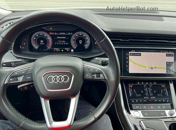 WA1EVBF16LD019176 2020 AUDI Q8 White Vista interior delantera