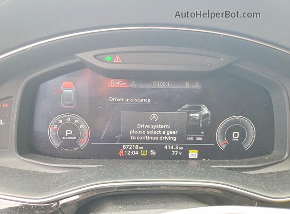 WA1FVAF13LD014046 2020 AUDI Q8 White ხელსაწყოთა პანელის ხედი