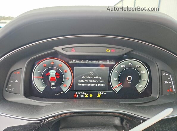 WA1FVAF17MD019669 2021 AUDI Q8 Серый Вид щитка приборов
