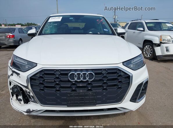 WA1GAAFY2N2018455 2022 AUDI Q5 White Instrument cluster view