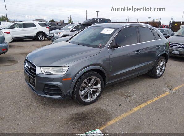 WA1JCCFS2HR007829 2017 AUDI Q3 Gray წინა მარცხენა ხედი სამი მეოთხედიდან