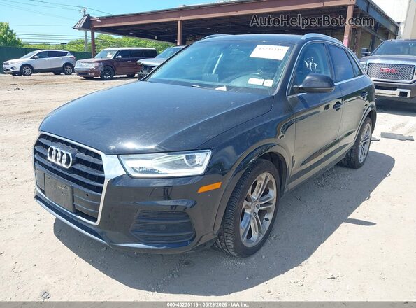 WA1JCCFS3HR004115 2017 AUDI Q3 Black Առջևի ձախ երեք քառորդ տեսարան