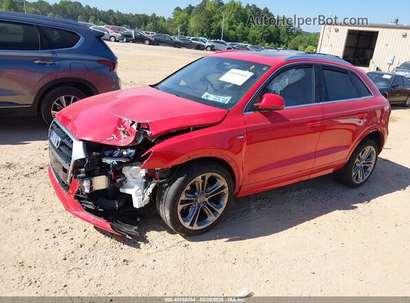 WA1JCCFS5JR018555 2018 AUDI Q3 Red Front left