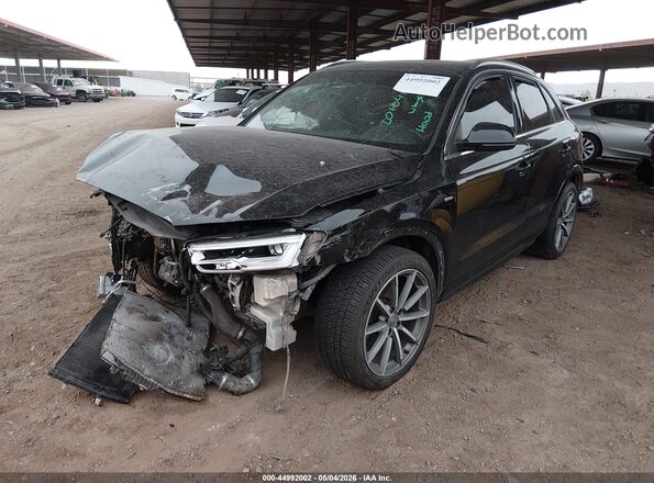 WA1JCCFSXJR006983 2018 AUDI Q3 Черный Передняя левая четверть