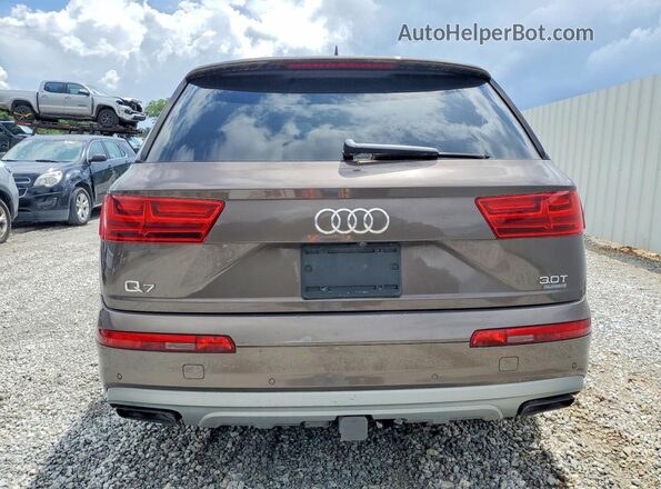 WA1LAAF70HD013396 2017 AUDI Q7 Brown Rear view