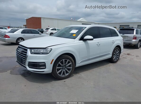 WA1LAAF71HD056435 2017 AUDI Q7 White Առջևի ձախ երեք քառորդ տեսարան