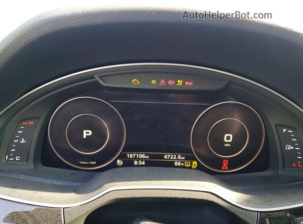 WA1LAAF72HD006000 2017 AUDI Q7 Серый Вид щитка приборов