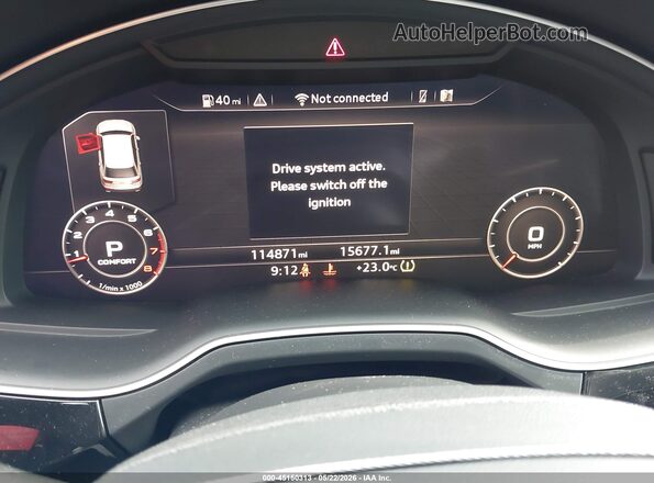 WA1LAAF73KD012735 2019 AUDI Q7 Black Vista de los asientos traseros