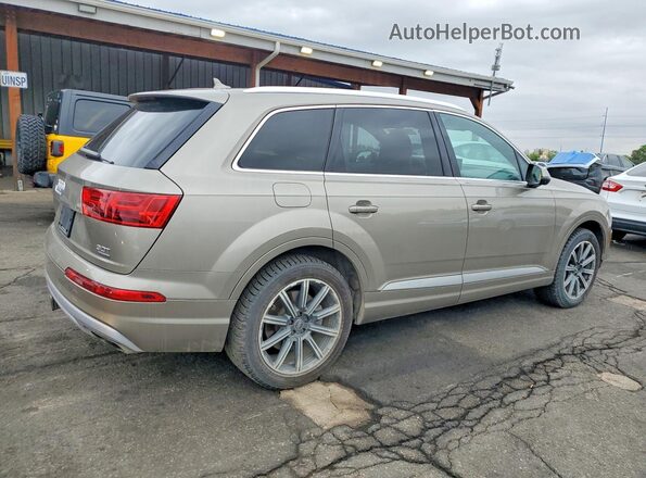 WA1LAAF75HD050833 2017 AUDI Q7 Gold Задня права чверть