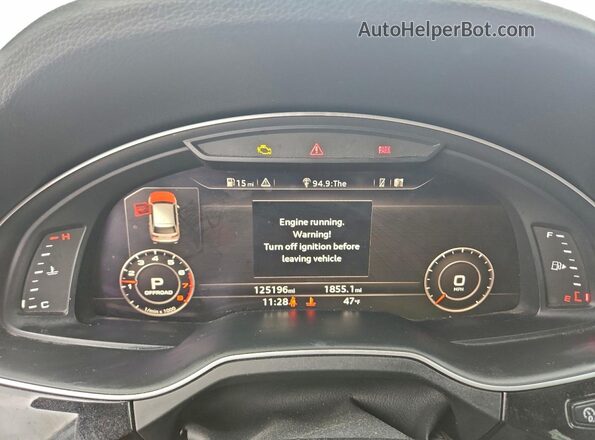 WA1LAAF78HD012982 2017 AUDI Q7 Gray Սարքավորումների վահանակի տեսք