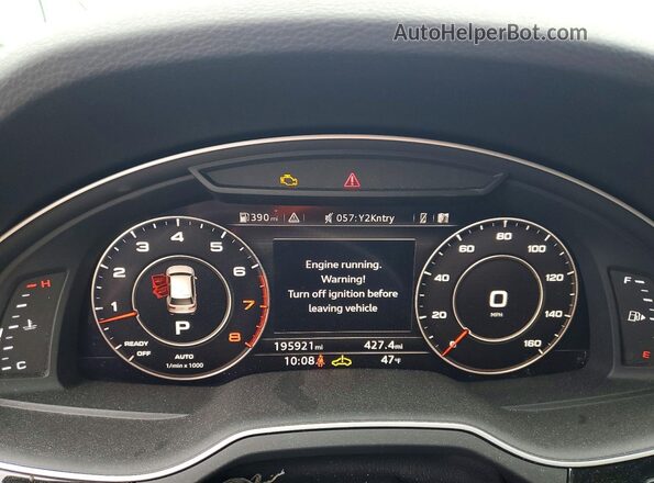 WA1LAAF78HD025022 2017 AUDI Q7 Black Instrument cluster view