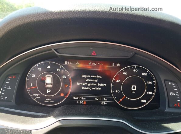 WA1LAAF79HD023280 2017 AUDI Q7 Угольный Вид щитка приборов