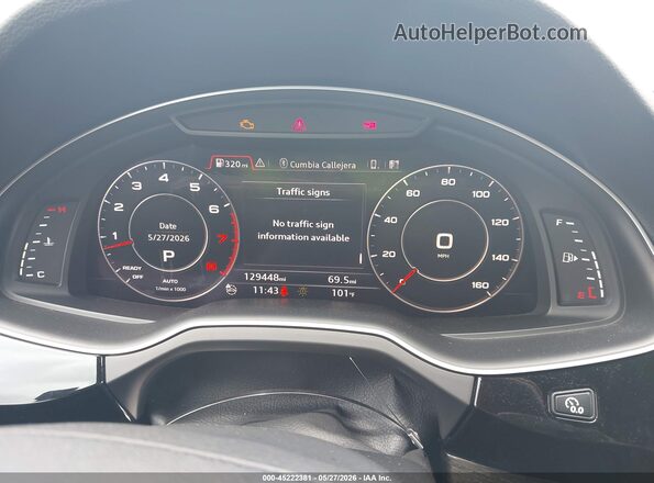 WA1LAAF7XHD006424 2017 AUDI Q7 Gray უკანა სავარძლების ხედი