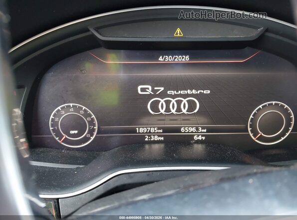 WA1LAAF7XHD016337 2017 AUDI Q7 Black Вид задніх сидінь