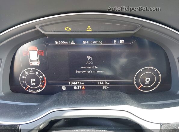 WA1LAAF7XHD048012 2017 AUDI Q7 Silver უკანა სავარძლების ხედი