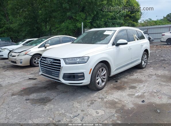 WA1LAAF7XJD004162 2018 AUDI Q7 White Front left