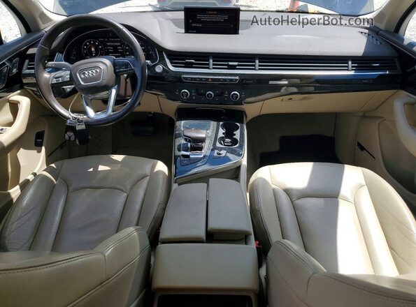 WA1LAAF7XJD004386 2018 AUDI Q7 Black Widok deski rozdzielczej