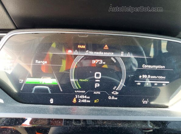 WA1LAAGE2PB006442 2023 AUDI E-TRON Black Widok zestawu wskaźników