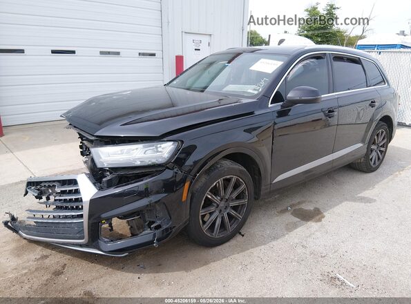 WA1LHAF70KD034204 2019 AUDI Q7 Black წინა მარცხენა ხედი სამი მეოთხედიდან