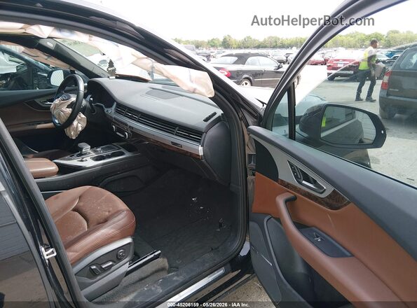 WA1LHAF70KD034204 2019 AUDI Q7 Black წინა სალონის ხედი