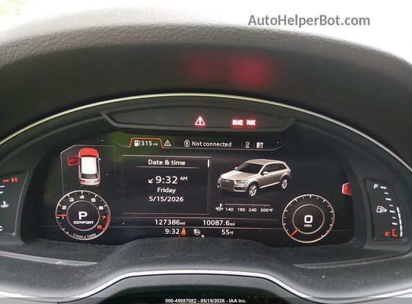 WA1LHAF73JD035331 2018 AUDI Q7 White უკანა სავარძლების ხედი