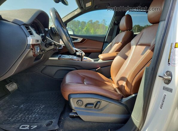 WA1LHAF73KD026937 2019 AUDI Q7 Белый Вид салона спереди