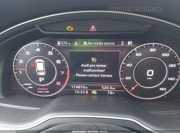 WA1LHAF74HD050463 2017 AUDI Q7 Black უკანა სავარძლების ხედი
