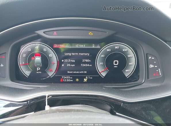 WA1LJBF74ND006565 2022 AUDI Q7 Black Հետևի նստատեղերի տեսք
