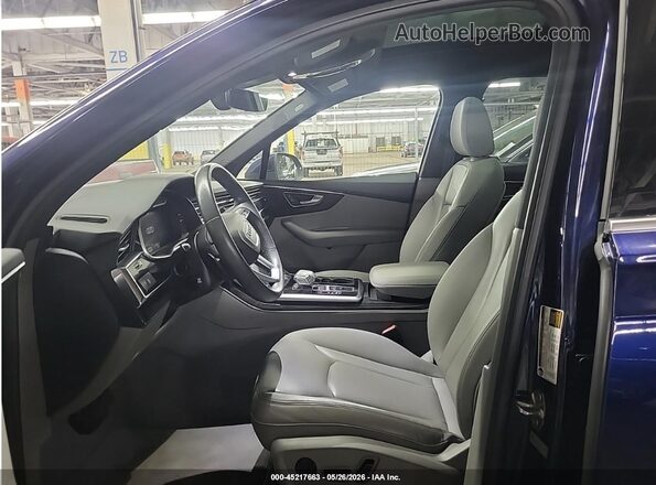WA1LXAF72MD014929 2021 AUDI Q7 Blue Widok wnętrza z przodu