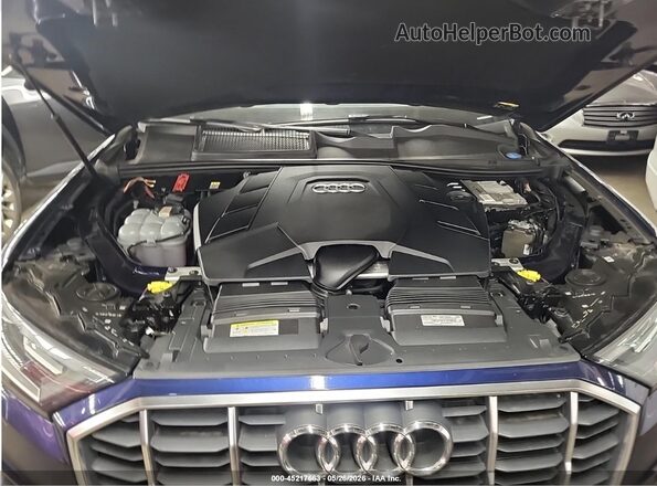 WA1LXAF72MD014929 2021 AUDI Q7 Blue Widok komory silnika