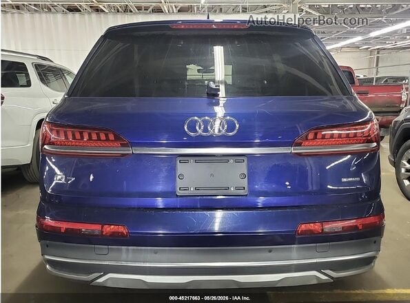 WA1LXAF72MD014929 2021 AUDI Q7 Blue Widok deski rozdzielczej