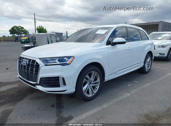 WA1LXAF74LD002635 2020 AUDI Q7 White Առջևի ձախ երեք քառորդ տեսարան