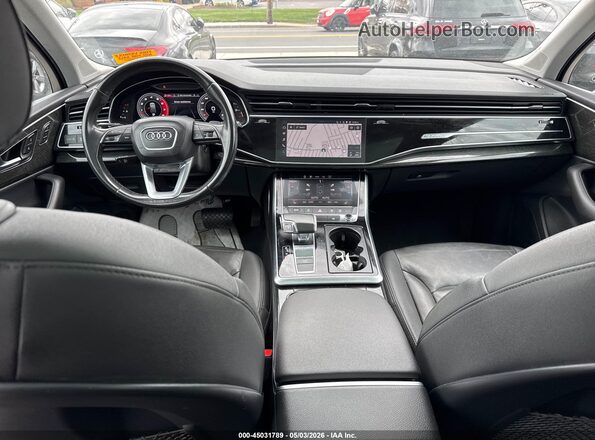 WA1LXAF76MD012374 2021 AUDI Q7 Black VIN კოდის სტიკერის ხედი