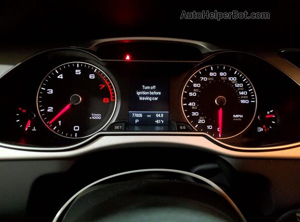 WA1UFAFL6GA003250 2016 AUDI A4 Черный Вид щитка приборов