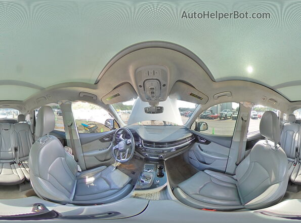 WA1VAAF70HD019059 2017 AUDI Q7 Желто-коричневый Панорамный вид салона 360°