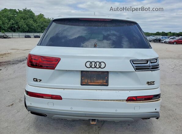 WA1VAAF70JD019343 2018 AUDI Q7 White Հետևի տեսք